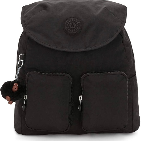 Kipling Bags Kipling Fiona Medium Backpack Black Tonal Poshmark